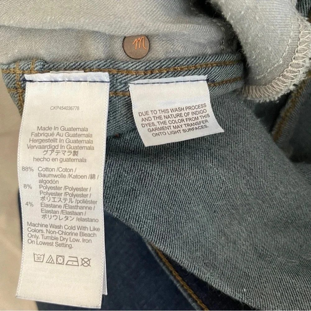 Madewell 10" High-Rise Skinny Jeans in Hayes Wash Women's Size 25 - Picture 14 of 15